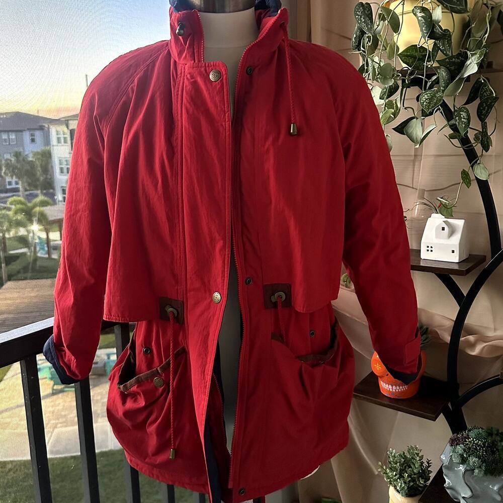 Vintage Preston & York Sport Red/Navy Ski/Snowboard Winter Puffer Jacket- M